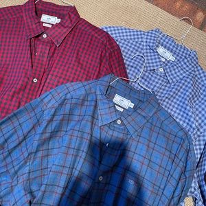3 southern tide men’s flannel shirts